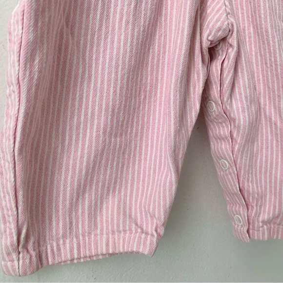 SOLD                                   80s pink pinstriped Oshkosh baby overalls - Picture 8 of 9